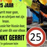 Spandoek Gerrit 25 jaar