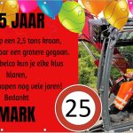 Spandoek 25 jarig jubileum